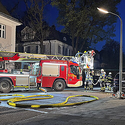 Dachstuhlbrand in der Prinzenstraße